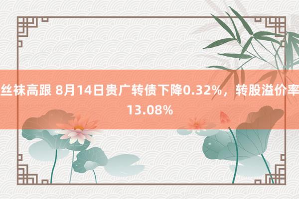 丝袜高跟 8月14日贵广转债下降0.32%，转股溢价率13.08%