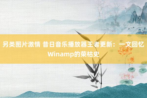 另类图片激情 昔日音乐播放器王者更新：一文回忆Winamp的荣枯史